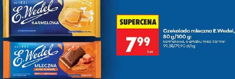 Czekolada mleczna E.Wedel karmelowa, o smaku miso karmel