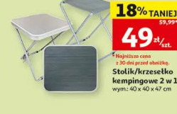 Stolik/krzesełko kempingowe 2 w 1