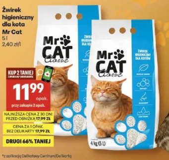 Żwirek higieniczny dla kota Mr Cat