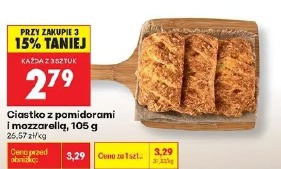 Ciastko z pomidorami i mozzarellą