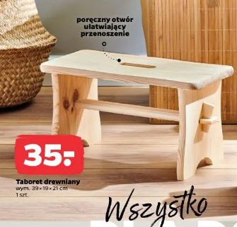 Taboret drewniany