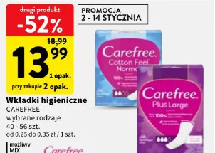 Carefree wkładki higieniczne CAREFREE