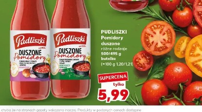 Pomidory duszone różne rodzaje Pudliszki