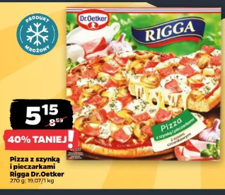Pizza z szynką i pieczarkami Rigga Dr.Oetker