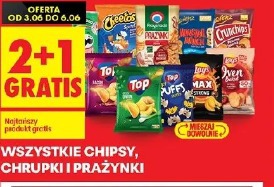Wszystkie chipsy, chrupki i prażynki