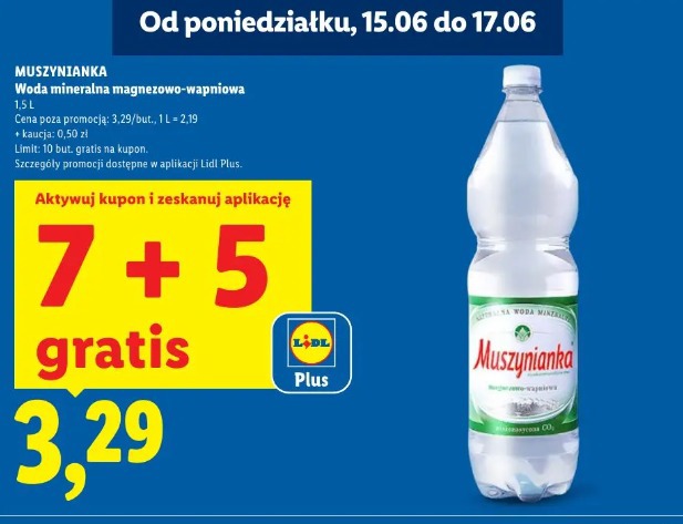 Muszynianka Woda mineralna magnezowo-wapniowa