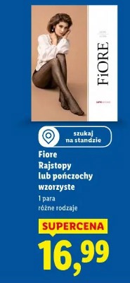 Fiore Rajstopy lub pończochy wzorzyste