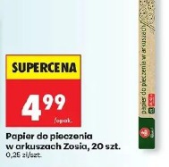 Papier do pieczenia w arkuszach Zosia