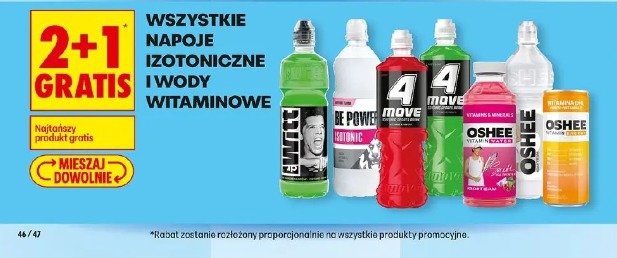 Wszystkie napoje izotoniczne i wody witaminowe