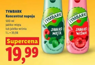 Tymbark Koncentrat napoju jabłko-mięta lub jabłko-wiśnia