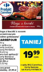 Noga z kaczki z sosem żurawinowym wolno gotowana CARREFOUR