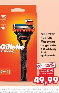 Gillette Fusion Maszynka do golenia + 2 wkłady 1 szt. opakowanie