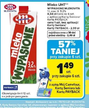 Mleko UHT Wypasione Mlekovita