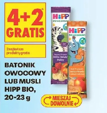 Batonik owocowy lub musli Hipp Bio