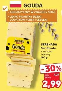Serenada Ser Gouda z kurkami i cebulą
