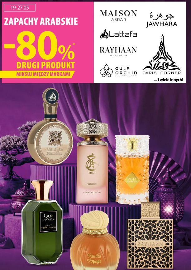 Zapachy arabskie Maison Asrar, Jawhara, Lattafa, Rayhaan, Gulf Orchid, Paris Corner i wiele innych drugi produkt -80%