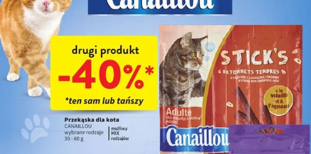 Przekąska dla kota CANAILLOU wybrane rodzaje