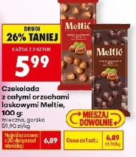 Czekolada z całymi orzechami laskowymi Meltie