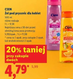 Cien Żel pod prysznic dla kobiet