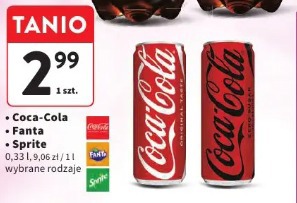 Coca-Cola wybrane rodzaje