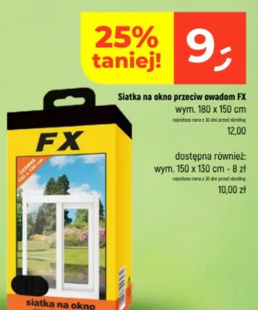 Siatka na okno przeciw owadom FX