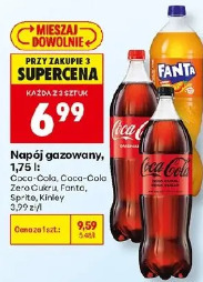 Napój gazowany Coca-Cola, Coca-Cola Zero Cukru, Fanta, Sprite, Kinley