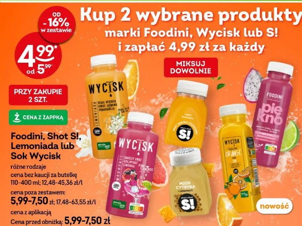 Foodini, Shot S!, Lemoniada lub Sok Wycisk