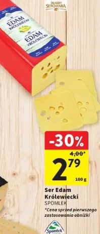 Ser Edam Królewiecki Spomlek
