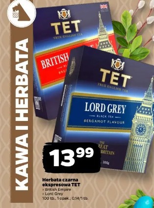 Herbata czarna ekspresowa TET
