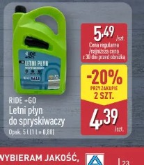 Ride+Go Letni płyn do spryskiwaczy
