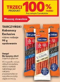 Tarczyński Kabanosy Exclusive różne rodzaje