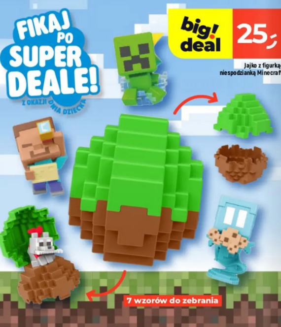 Jajko z figurką-niespodzianką Minecraft