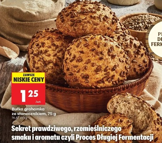Bułka grahamka ze słonecznikiem