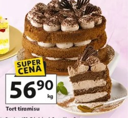 Tort tiramisu