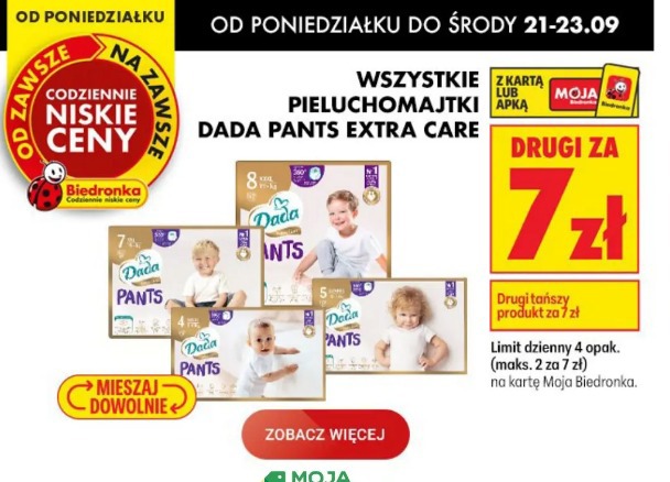 Pieluchomajtki Dada Pants Extra Care