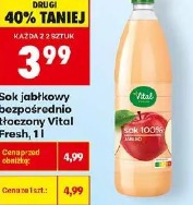 Sok jabłkowy bezpośrednio tłoczony Vital Fresh