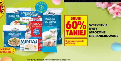 Wszystkie ryby mrożone niepanierowane