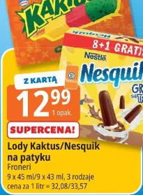 Lody Kaktus/Nesquik na patyku Froneri
