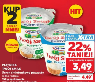 Piątnica Twój Smak Serek śmietankowy puszysty