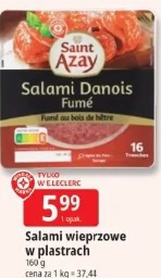 Salami wieprzowe w plastrach Saint Azay