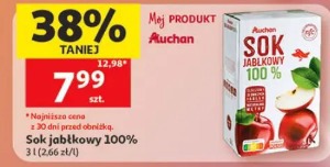 Sok jabłkowy 100% Auchan