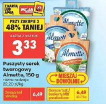 Puszysty serek twarogowy Almette