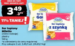 Ser topiony Miletto plastry