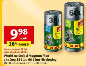 Worki na śmieci Magnum Flex z taśmą 35 l lub 60 l Jan Niezbędny