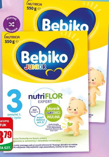 Mleko Bebiko Nutriflor Expert 2, 3, 3r, 4