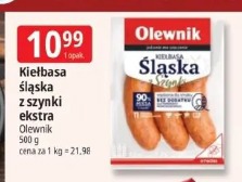 Kiełbasa śląska z szynki ekstra Olewnik