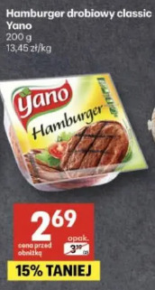 Hamburger drobiowy classic Yano