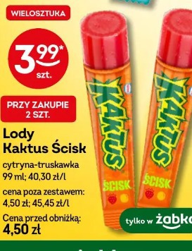 Lody Kaktus Ścisk