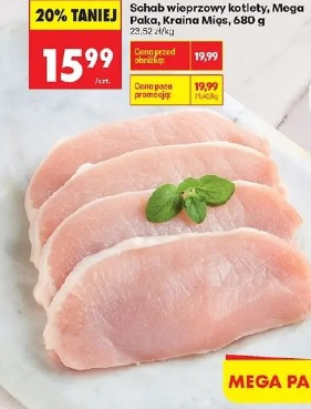 Schab wieprzowy kotlety Mega Paka Kraina Mięs