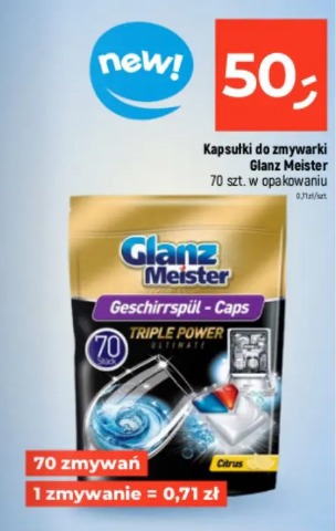 Kapsułki do zmywarki Glanz Meister